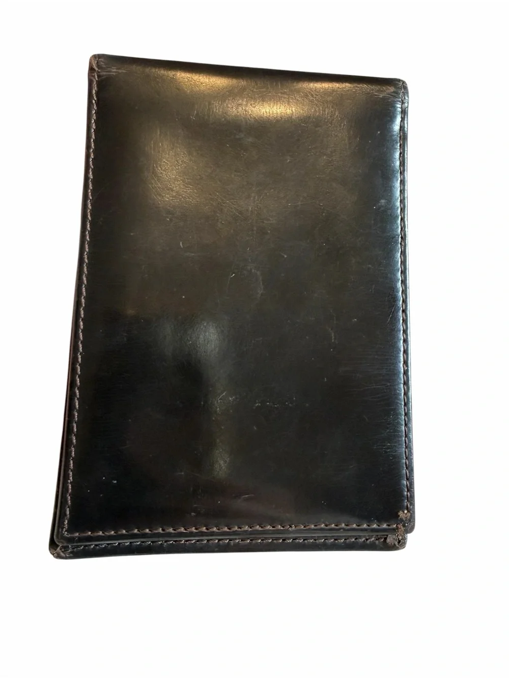 Prada Black Leather Double ID Window Holder 1998-2006